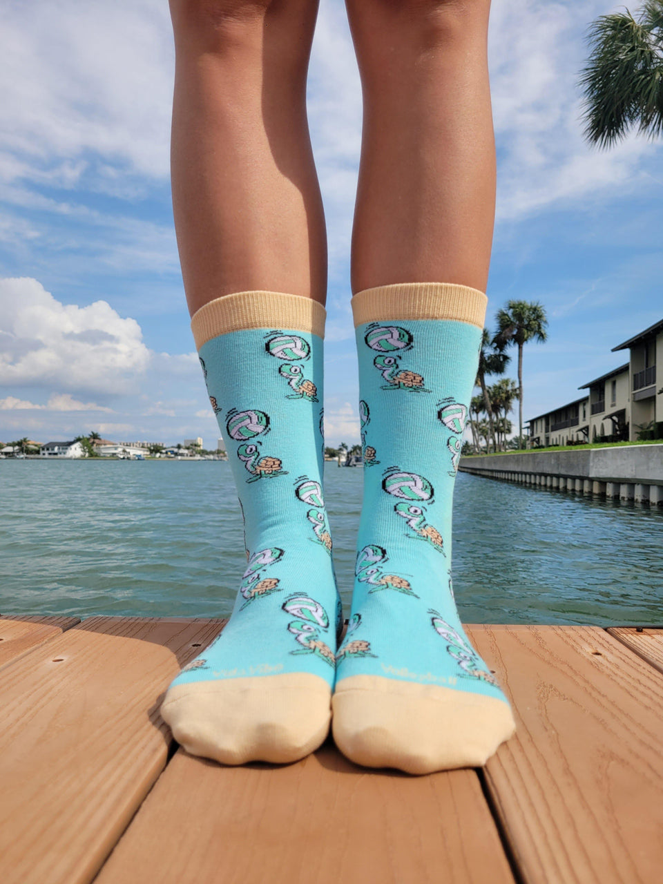 Volleyball Turtle Socks - VidaVibe